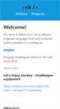 Mobile Screenshot of niklaskorz.de
